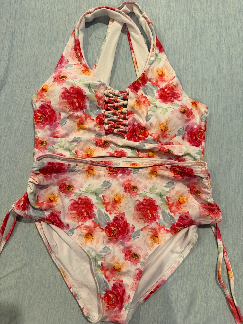 Red Dress Boutique Women’s Floral High Waisted Bikini